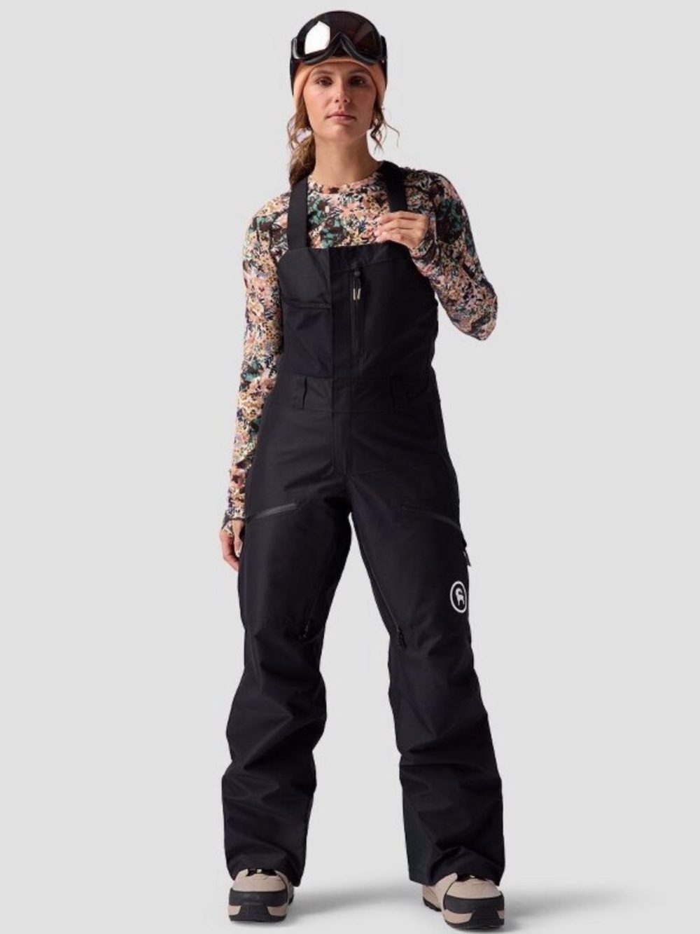 Backcountry Cottonwoods Women’s GoreTex Black Shell Ski Bibs - Size M